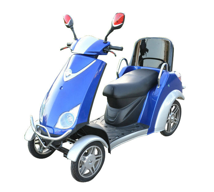 Vespa con pilas azul cómoda de 4 de la rueda vespas del poder con